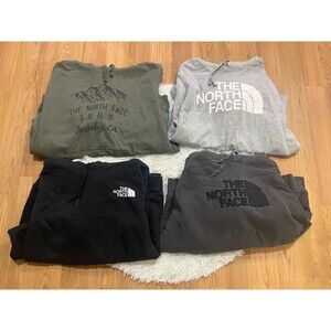 Men's Size XL The North Face Hoodies - Bundle of 4 - 1 Black, 1 Green, 2 Grey
